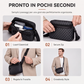 Borsa a tracolla quadrata in pelle PU per uomo