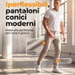 Pantaloni stretch moderni con gamba stretta