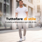 Pantaloni stretch moderni con gamba stretta