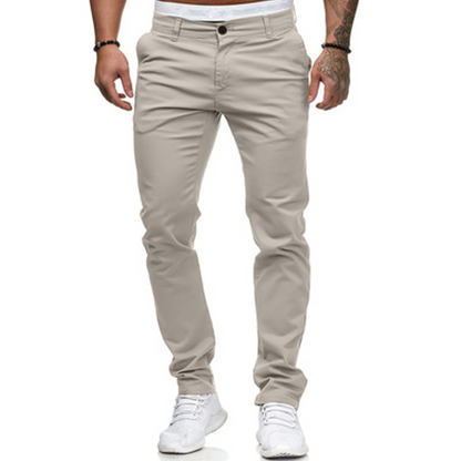 Pantaloni stretch moderni con gamba stretta