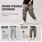 Pantaloni cargo casual da uomo con tasche multiple