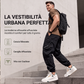 Pantaloni cargo casual da uomo con tasche multiple