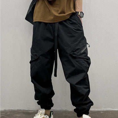 Pantaloni cargo casual da uomo con tasche multiple