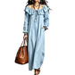 Abito lungo casual da donna con scollo a spalle scoperte