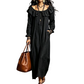 Abito lungo casual da donna con scollo a spalle scoperte