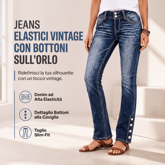 👖💕Jeans elasticizzati slim fit da donna - Vestibilità aderente, comodi e facili da indossare