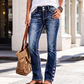👖💕Jeans elasticizzati slim fit da donna - Vestibilità aderente, comodi e facili da indossare