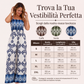 Tuta da donna con stampa boho e arricciature