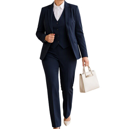 ✨ Stile professionale e sofisticato | Completo da donna a tre pezzi (giacca, gilet e pantaloni)