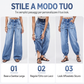 👖 Jeans da donna a vita alta elasticizzati – Vestibilità aderente e valorizzante