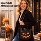 🎃🧡 Graziosa borsa a mano a forma di zucca di Halloween