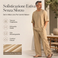 Set da 2 pezzi camicia casual e pantaloni da uomo