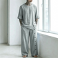 Set da 2 pezzi camicia casual e pantaloni da uomo