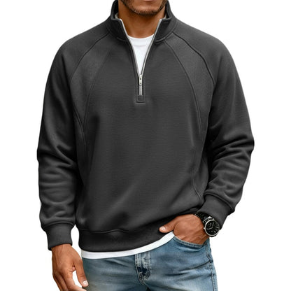 👚✨Men's Casual Warm Half-Zip Sweatshirt