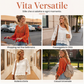 Maglione da donna in maglia uncinetto con scavi