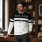 ⏰ Ultimo Giorno di Saldi – SCONTO 50% ✨Felpa da uomo con stampa Milano Italia