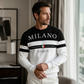 ⏰ Ultimo Giorno di Saldi – SCONTO 50% ✨Felpa da uomo con stampa Milano Italia