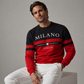 ⏰ Ultimo Giorno di Saldi – SCONTO 50% ✨Felpa da uomo con stampa Milano Italia