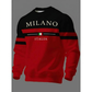 ⏰ Ultimo Giorno di Saldi – SCONTO 50% ✨Felpa da uomo con stampa Milano Italia