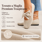 🎀 ✨ Scarpe piatte da donna con punta quadrata, tessuto a maglia e fiocco