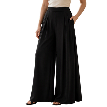 💖 Pantaloni a gamba larga e vita alta da donna: linee fluide e stile raffinato per ogni occasione