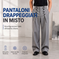 👖Pantaloni drappeggiati a vita alta doppiopetto chic da uomo