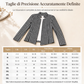 👚Design a blusa pied de poule con apertura frontale, colletto a fascia aperto e vestibilità aderente