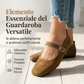 🎀  Ballerine comode in PU effetto scamosciato con cinturino