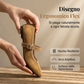 🎀  Ballerine comode in PU effetto scamosciato con cinturino