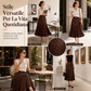 🌸 Gonna plissettata a pois a vita alta da donna : elegante, fluida e femminile