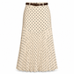 🌸 Gonna plissettata a pois a vita alta da donna : elegante, fluida e femminile