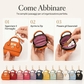 🐚💖 Portachiavi con borsa a forma di conchiglia mini, portarossetto e portamonete in pelle PU