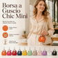 🐚💖 Portachiavi con borsa a forma di conchiglia mini, portarossetto e portamonete in pelle PU