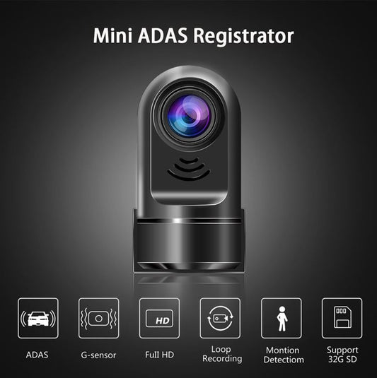 🎁Hot Sale 49% RABATT⏳1080P HD 360° Roterande Mini ADAS Dashcam