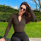 🥳🩱 Bodysuit med dragkedja🔥49% rabatt + köp 2 gratis frakt📦