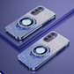 🔥40 % de descuento🔥Funda para teléfono Samsung con purpurina magnética galvanizada y soporte invisible