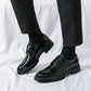 😎👞Herrmode Krokodiltryck Casual Business Läderskor