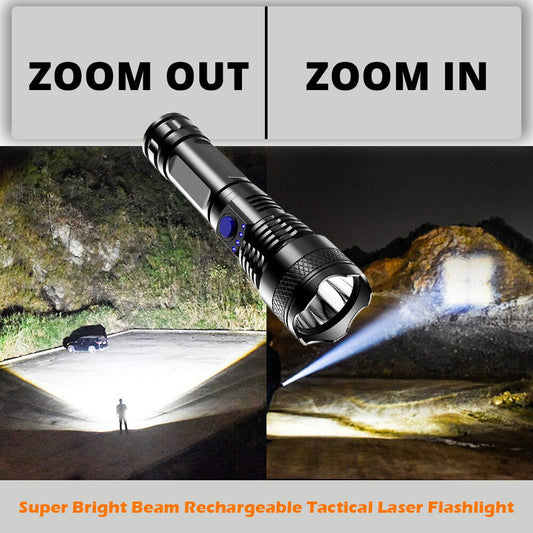 🔥Sista dagen 49% RABATT🔥LED-uppladdningsbar ficklampa 90000 höga lumen
