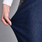 👖🌷🔥Damjeans med sidofickor och elastisk midja ( köp 2 gratis frakt📦)